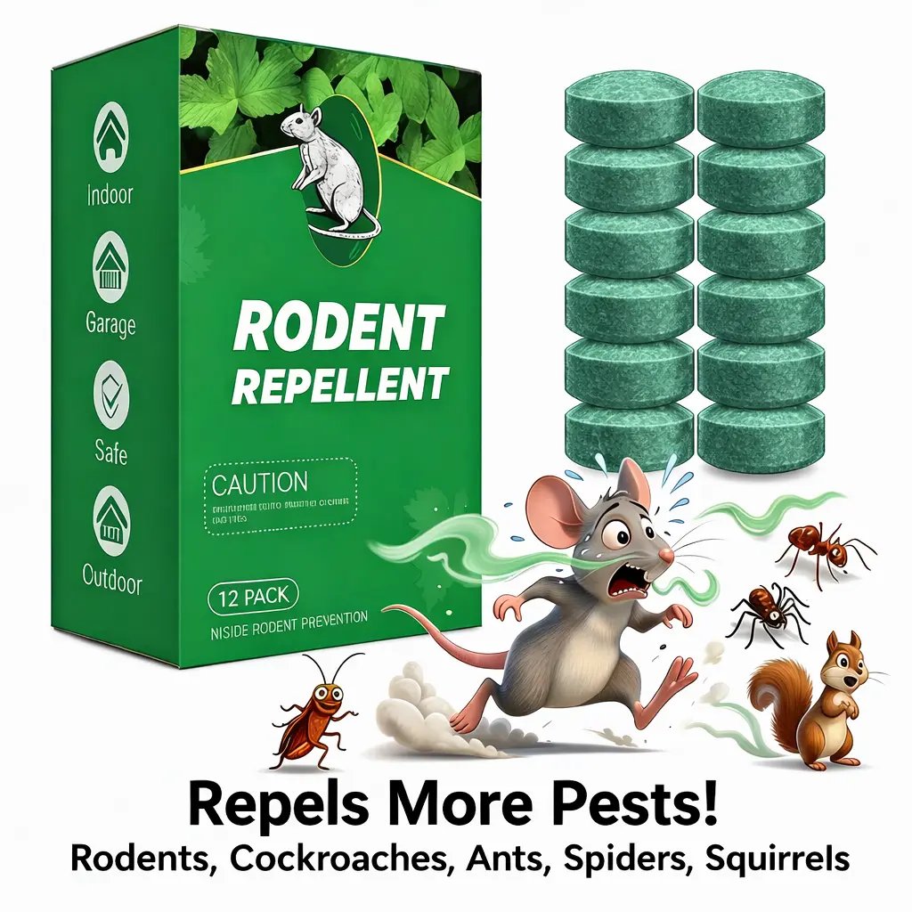 🌿Natural Peppermint Rodent Repellent Balls (12 Pack) 🚫Keep Rats, Mice & Pests Away Safely✅