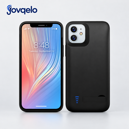 Jovqelo™ 5000mAh Battery Case for iPhone – Rechargeable Charging Case with Built-in Power Bank & LED Battery Indicator**