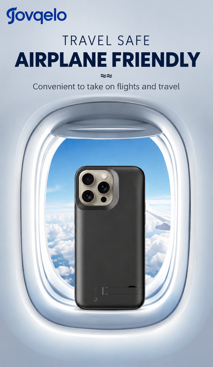 Jovqelo™ 5000mAh Battery Case for iPhone – Rechargeable Charging Case with Built-in Power Bank & LED Battery Indicator**