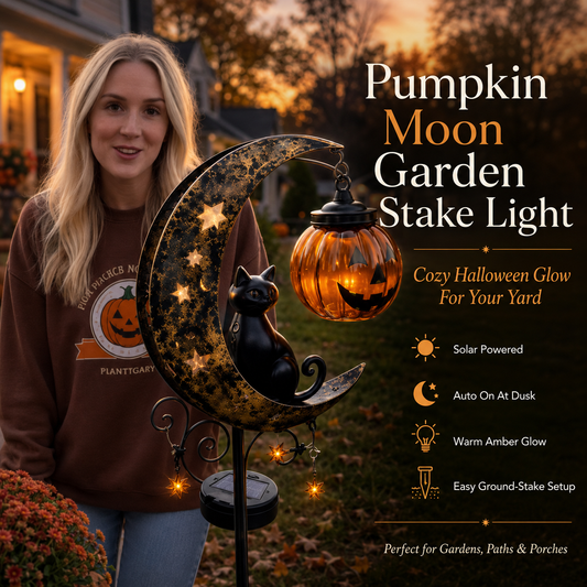 ✨✨✨🎃 Halloween Early Bird Sale | 49% OFF Pumpkin Moon Garden Stake Light