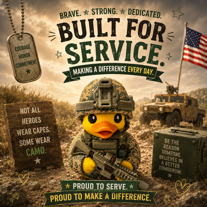 🎁Last Day 60% OFF - Military Field Dress Duck Figurine