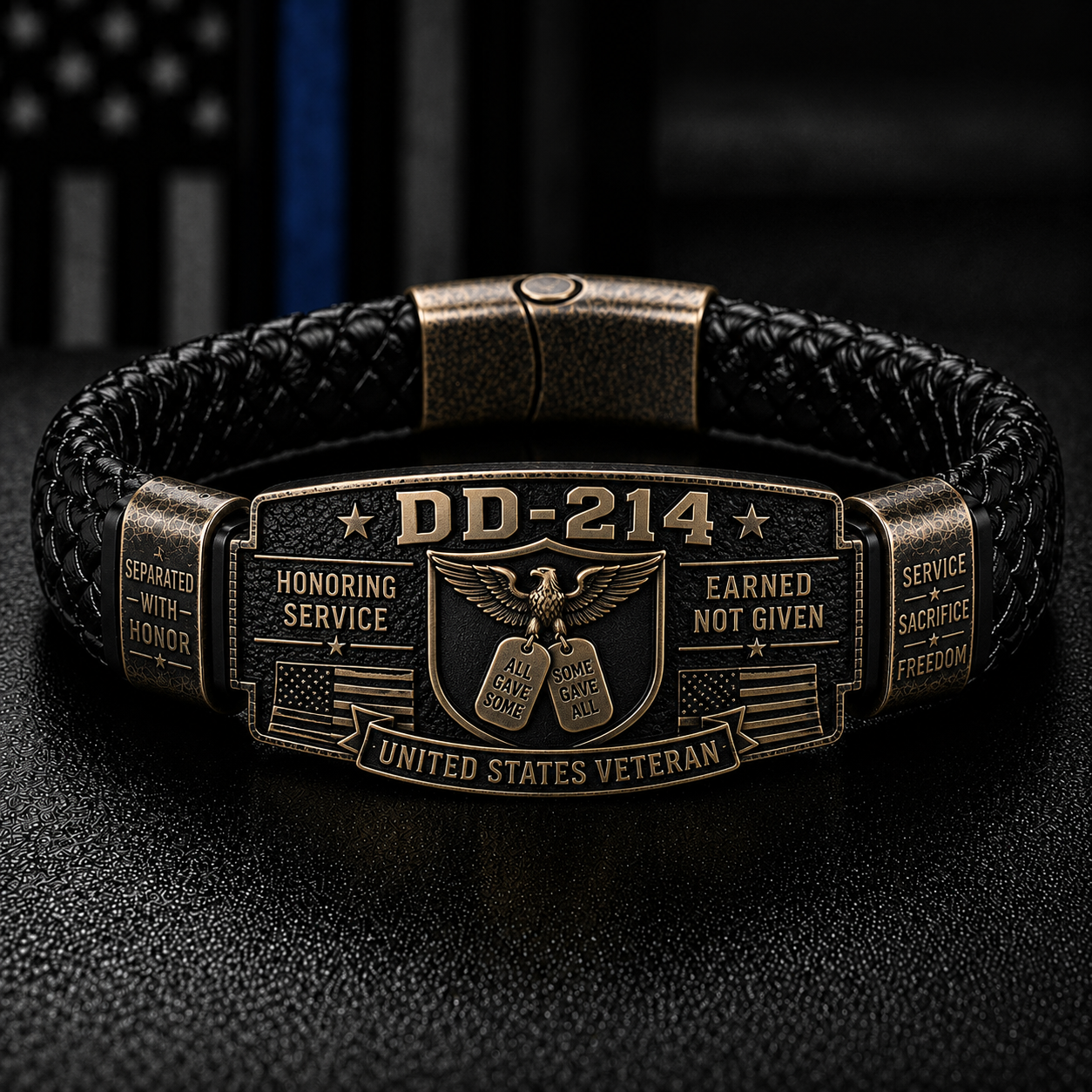 🔥DD-214 Veteran Honor Bracelet - Made By VETERAN 'Robert Smith'