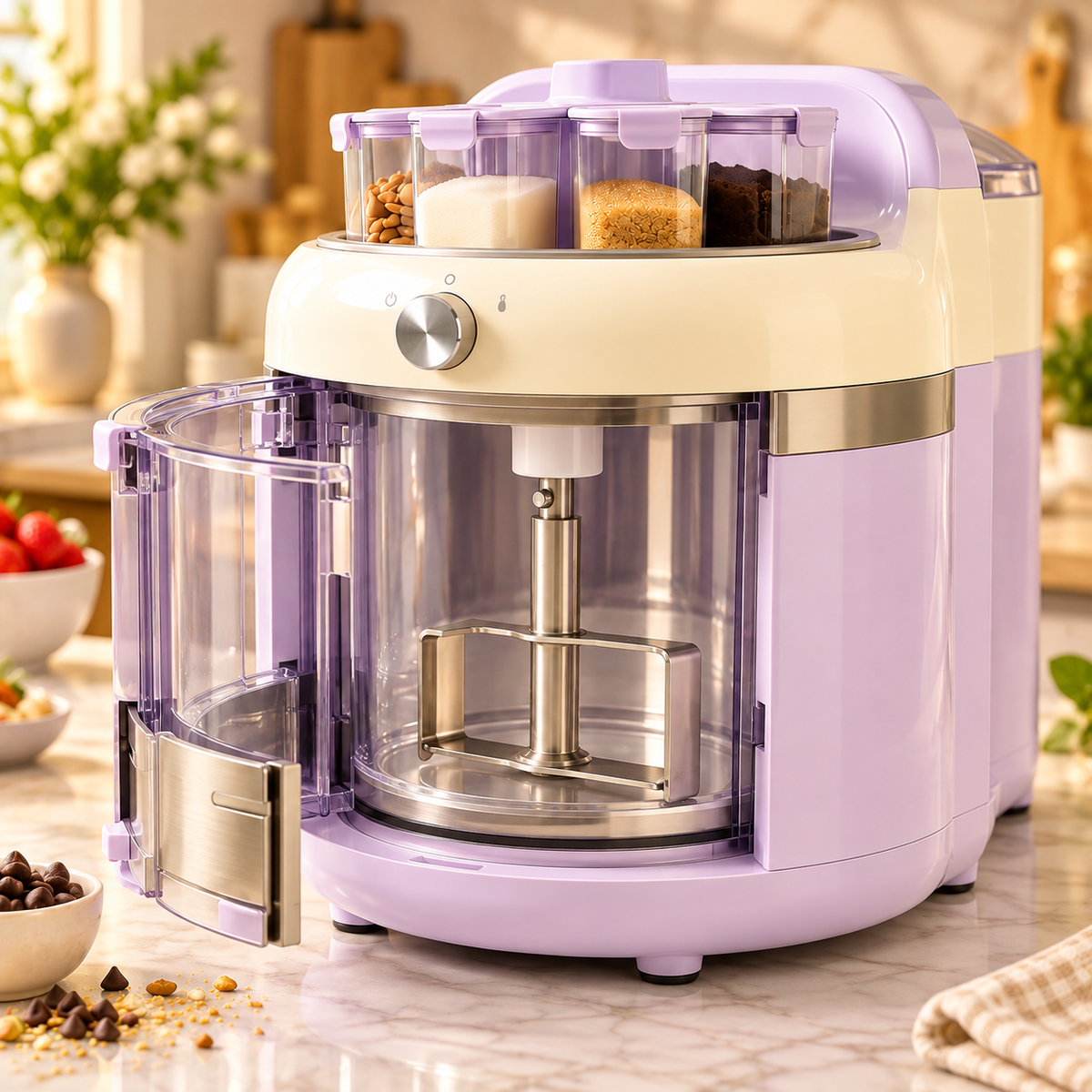 🍦✨ Smart DIY Flavor Soft Serve Ice Cream Maker – Auto Freezing, Mix-Ins & Custom Dessert Station 🎨