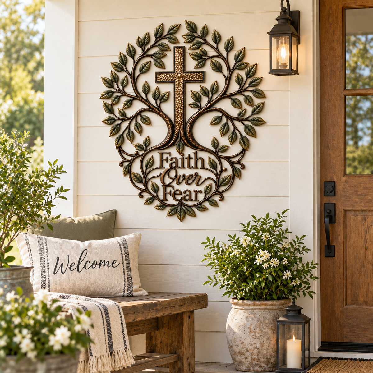 ✝️🌳Faith & Roots Tree of Life Cross Wall Decor
