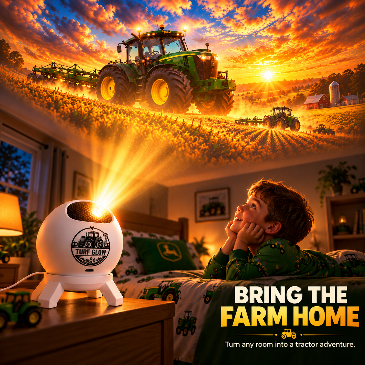 🔥Last Day 49% OFF🔥🚜 Tractor Dream Projector ✨ Bring the Farm Adventure Home