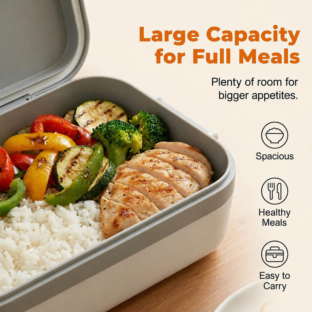 🍱⚡ Portable electric lunch box with self-heating 🔋🌡️