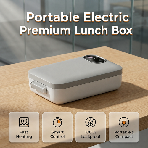 🍱⚡ Portable electric lunch box with self-heating 🔋🌡️