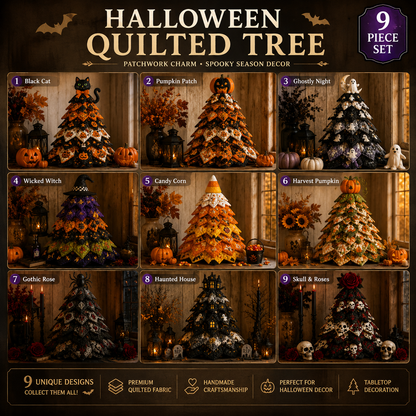 🔥Last Day 49% OFF - 🎃 DIY Halloween Quilted Fabric Tree Kit