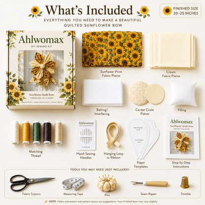 🔥 Last Day 50% OFF - Large Patchwork Bow Sewing Kit