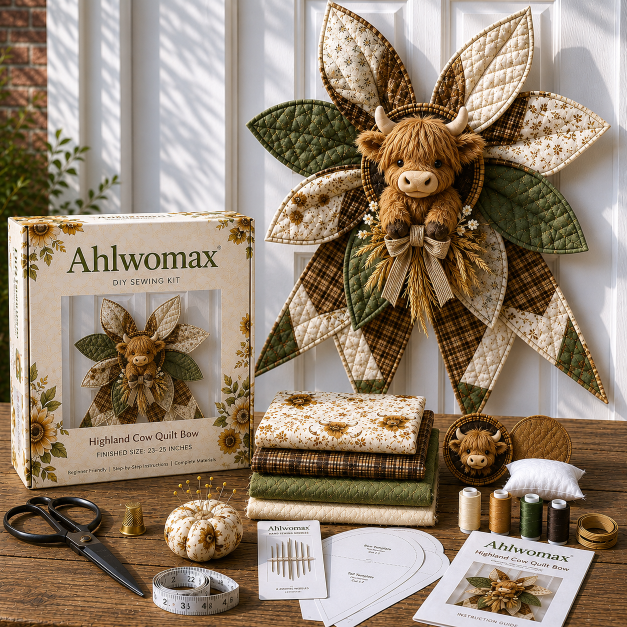 🔥 Last Day 50% OFF - Large Patchwork Bow Sewing Kit