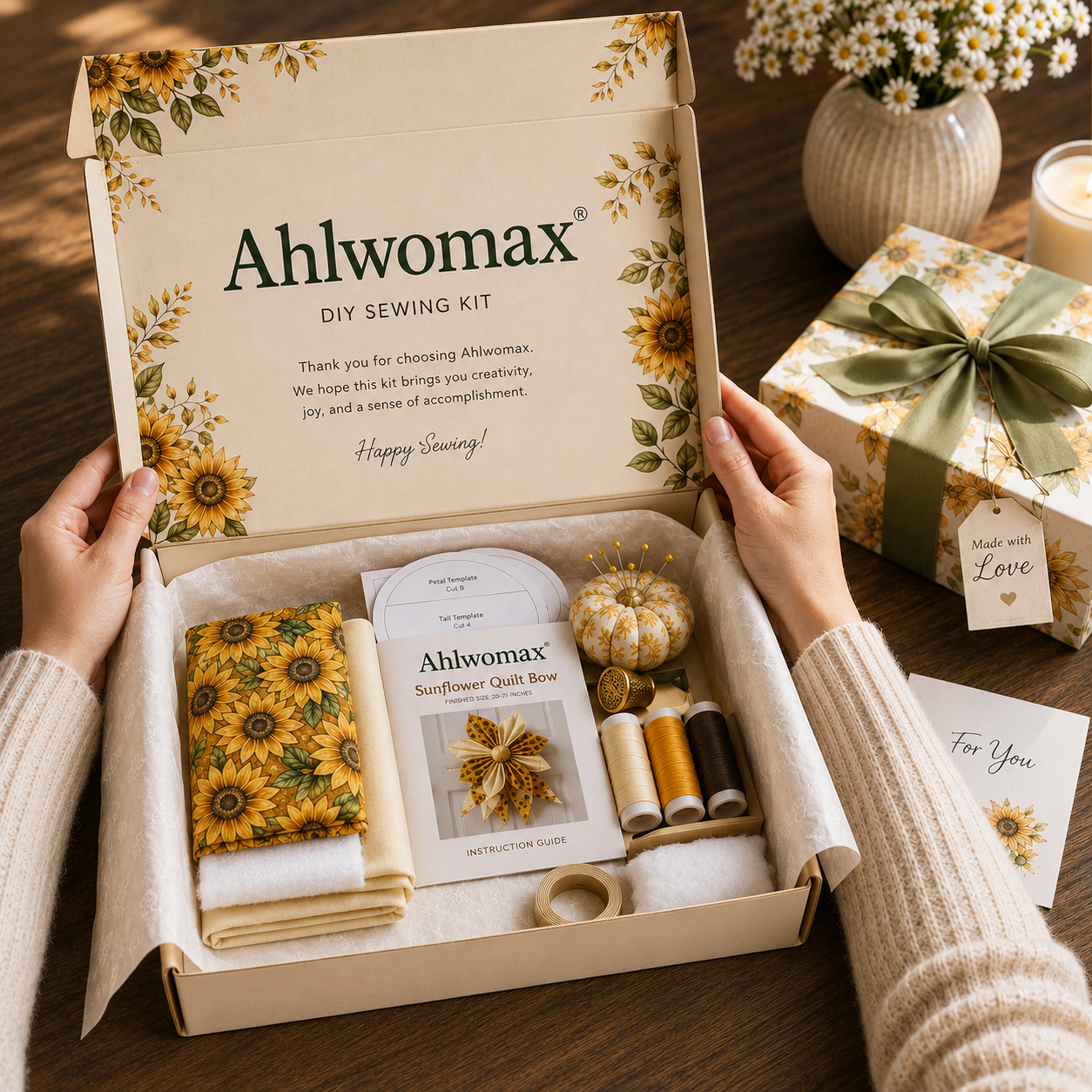 🔥 Last Day 50% OFF - Large Patchwork Bow Sewing Kit