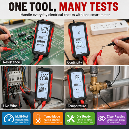 🔥🛠️Digital Multimeter with Color Screen, USB C Rechargeable Electrical Testing