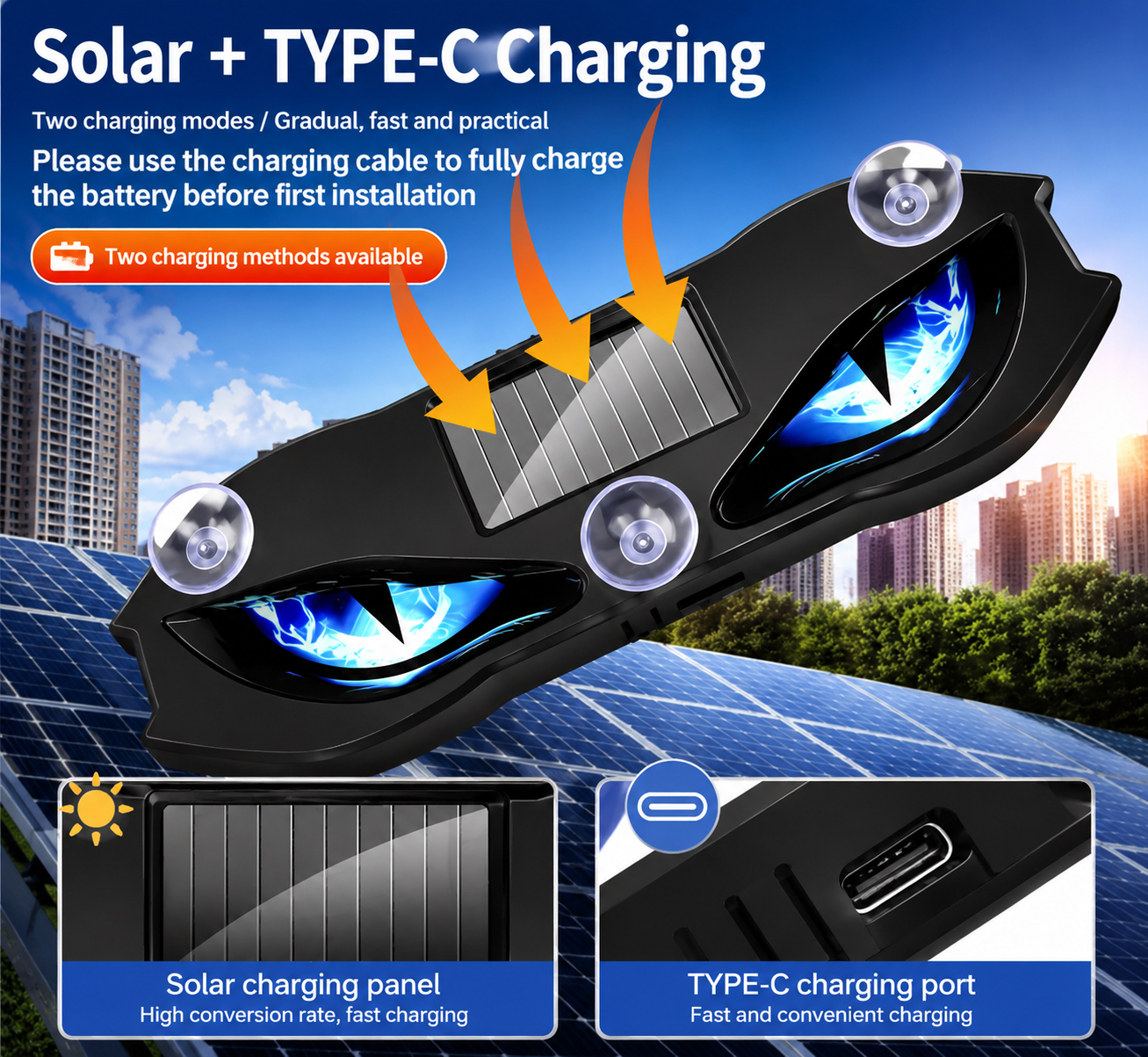 🚗🔆 Solar-Powered LED Car Warning Light – 50% OFF! Solar-powered, weatherproof, automatic activation at dark – for more safety on the roadside. 🔥🛡️