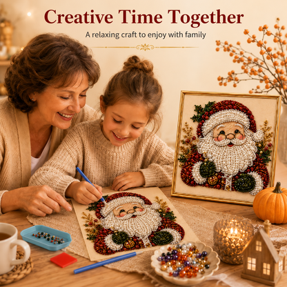 🧘Relaxing & Beginner-Friendly - 🎨💎DIY Christmas Pearl Diamond Painting Art Kit
