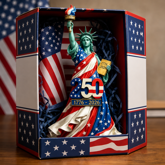 Handmade USA 250th Anniversary Statue of Liberty Figurine