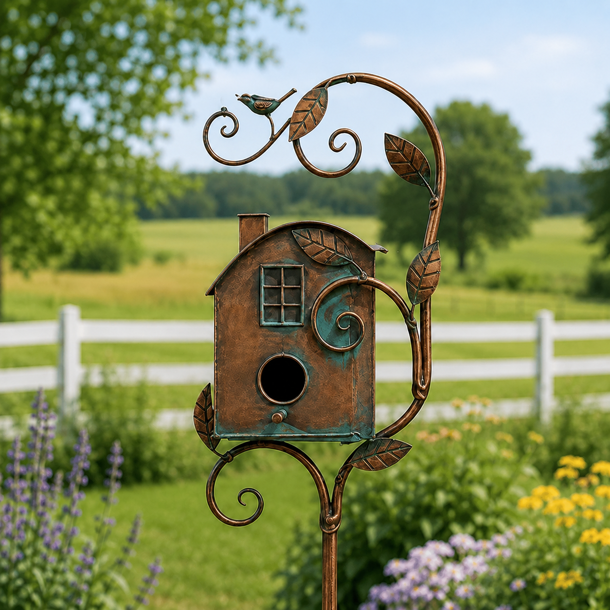 🔥Last Day 68% OFF Sola🔥-❤🐦Handmade Iron Birdhouse❤