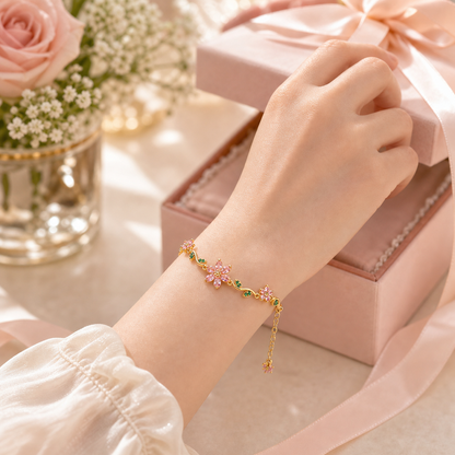 Blooming Sakura Bracelet 🌸Wear a Garden of Elegance on Your Wrist