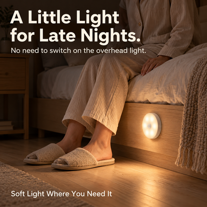 💡 Smart Rechargeable Motion Sensor Night Light – 3 Color Modes & Magnetic Mount