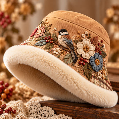 🎁Last Day 49% OFF🔥🌸 Women’s Cozy Plush-Lined Winter Bucket Hat – Floral & Animal Designs (📦Buy 2 Free Shipping)