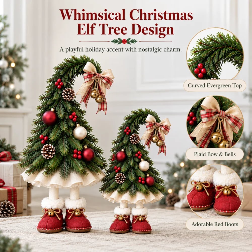 🔥HOT SALE🔥Whimsical Christmas Elf Tree Decor