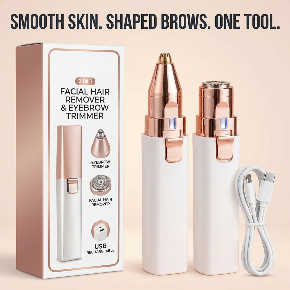 The 2-in-1 Facial Trimmer & Brow Shaper