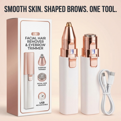 The 2-in-1 Facial Trimmer & Brow Shaper