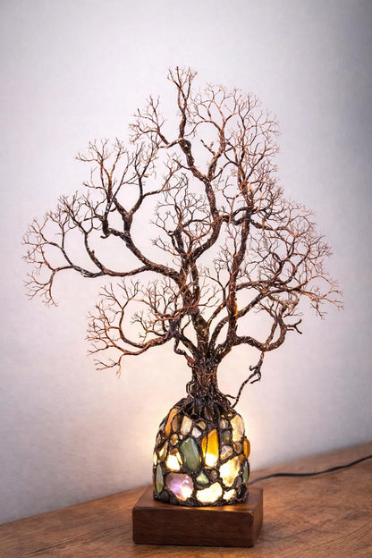 ✨ Bring Positive Energy & Peace Into Your Home With This Stunning Crystal Tree Lamp