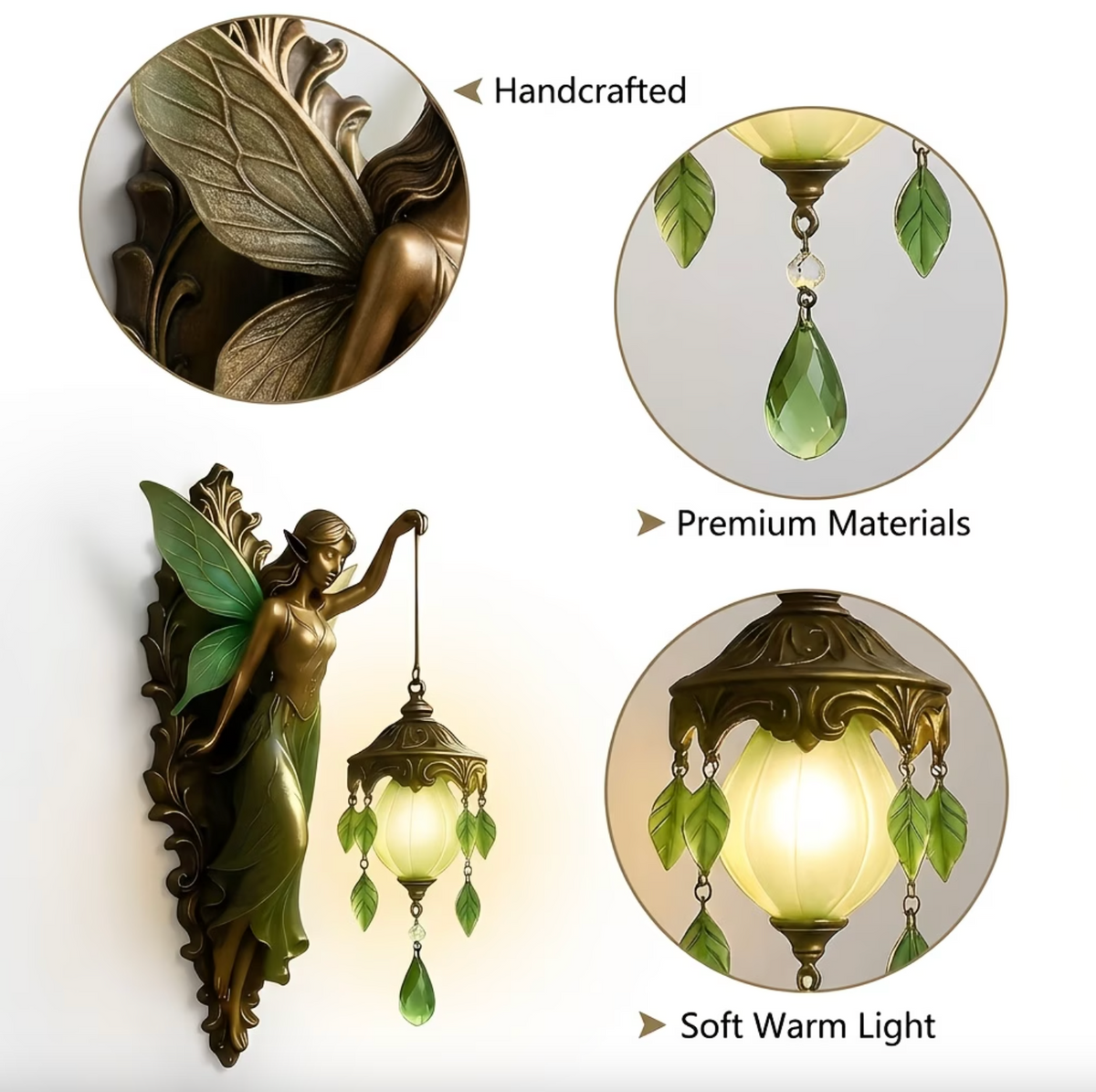 Aetheria™ - Enchanted Fairy Glow Wall Lamp