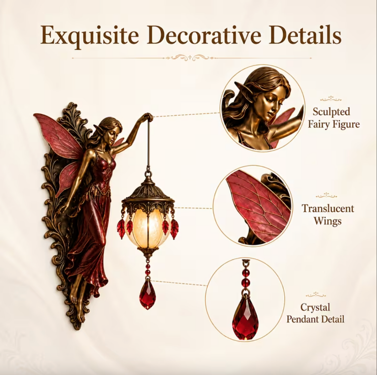 Aetheria™ - Enchanted Fairy Glow Wall Lamp