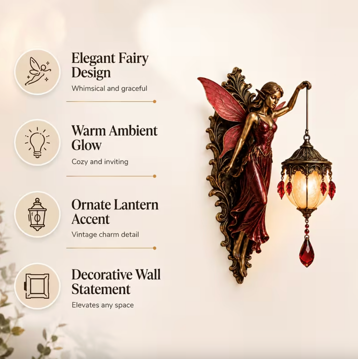 Aetheria™ - Enchanted Fairy Glow Wall Lamp