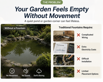 5W Solar Floating Fountain – Create a Magical Water Garden Without Electricity