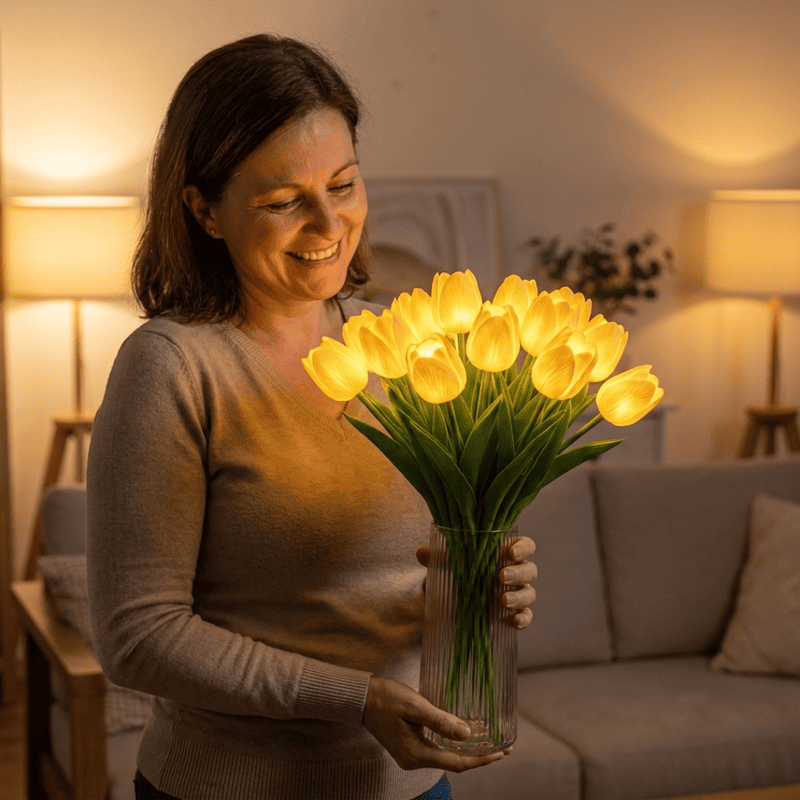 Romantic Tulip LED Flower Lamp