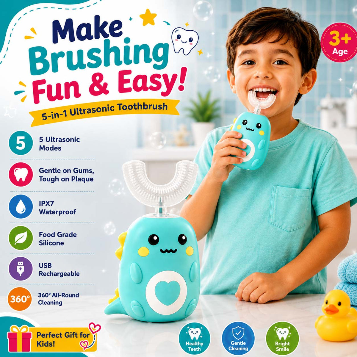 🦷U-shaped electric soft-bristled toothbrush✨