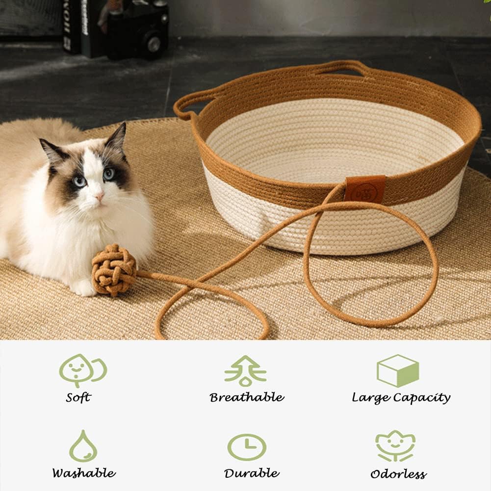 🐱Handwoven Cotton Rope Cat Bed🐱