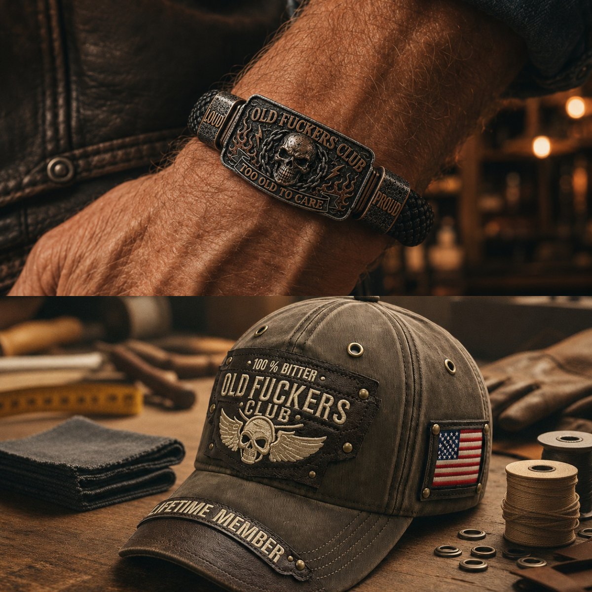 ☠️ Old Legends Club Bracele🪓 | 2026 Limited Edition Vintage Bracelet - Only 17 Left