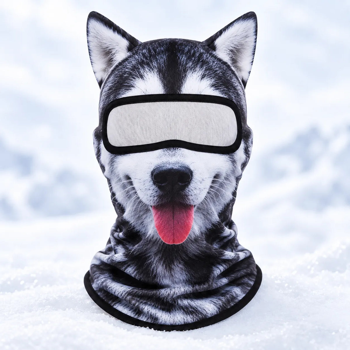 🐱 3D Cat Ski Balaclava – Eye-Catching Animal Face Mask for Outdoor Fun!