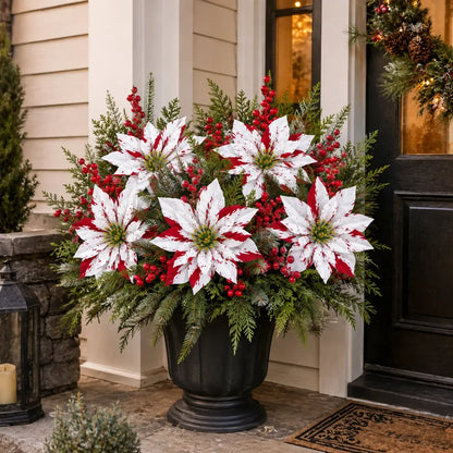 🔥Christmas Poinsettia Planter Inserts