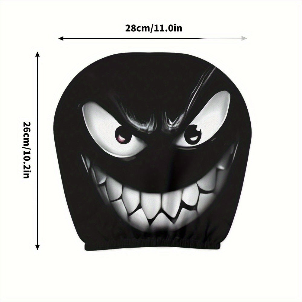 Funny Cartoon Car Headrest Covers – 2PCS Universal Fit