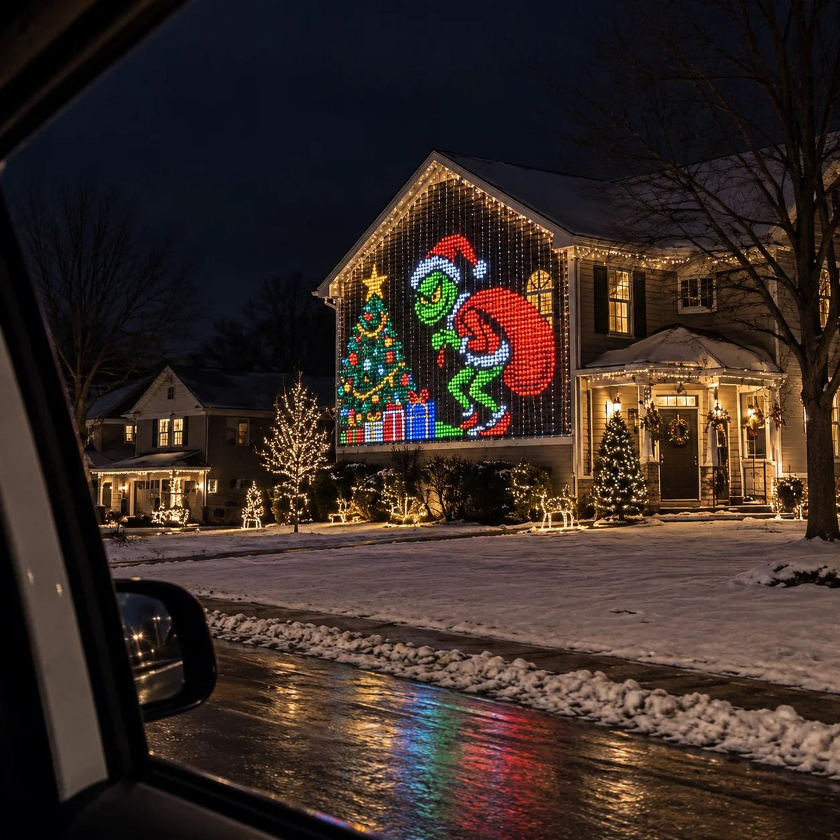 🎄 Smart LED Curtain Lights - Turn Your Wall Into A Christmas Light Show ✨