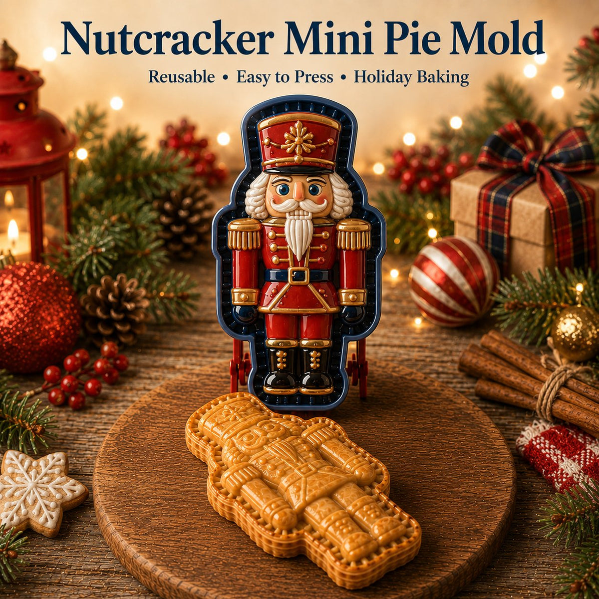🔥Only $9.99 Last Day Promotion!✨ 🎄16-Design Christmas Mini Pie Mold Collection 🥧