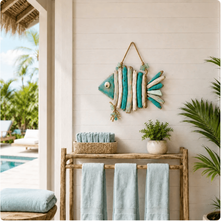 🌊Lighted Coastal FishWall Decor