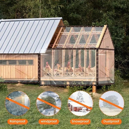 💦🌊 Heavy-Duty PVC Tarp - Weatherproof Clear Waterproof Tarp