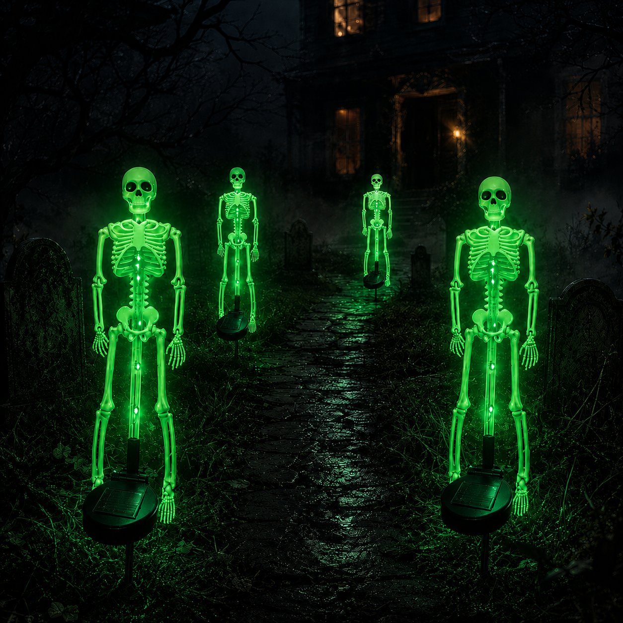 💀 Last Day 50% OFF – Solar Skull Garden Lights with Eerie Color-Changing Glow 🎃