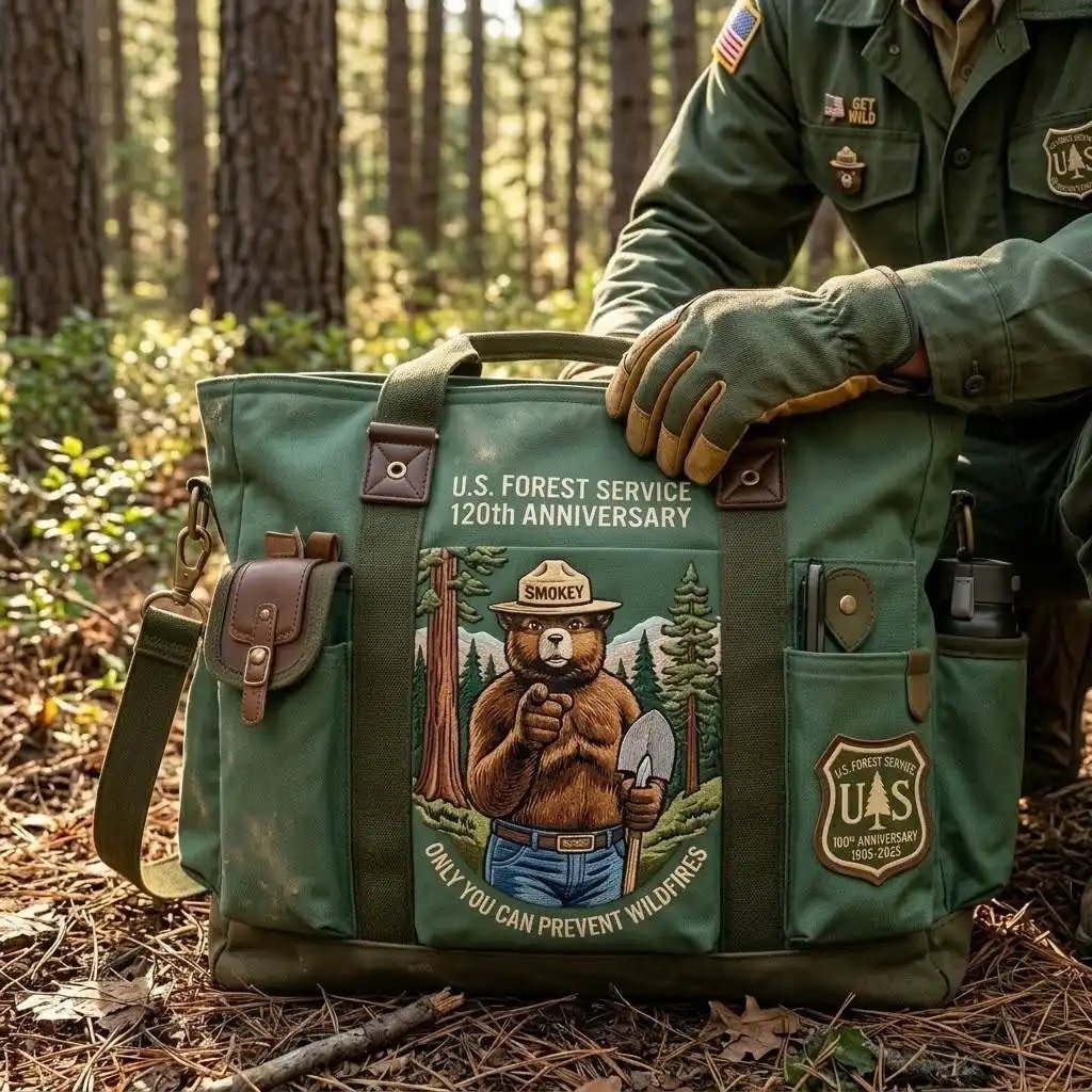 USFS 120th Anniversary Edition Heavy-Duty Multifunctional Outdoor Tote Bag