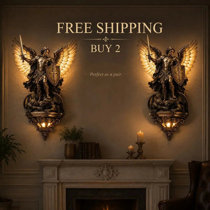 🕊️St. Michael Guardian Angel Wall Light✨