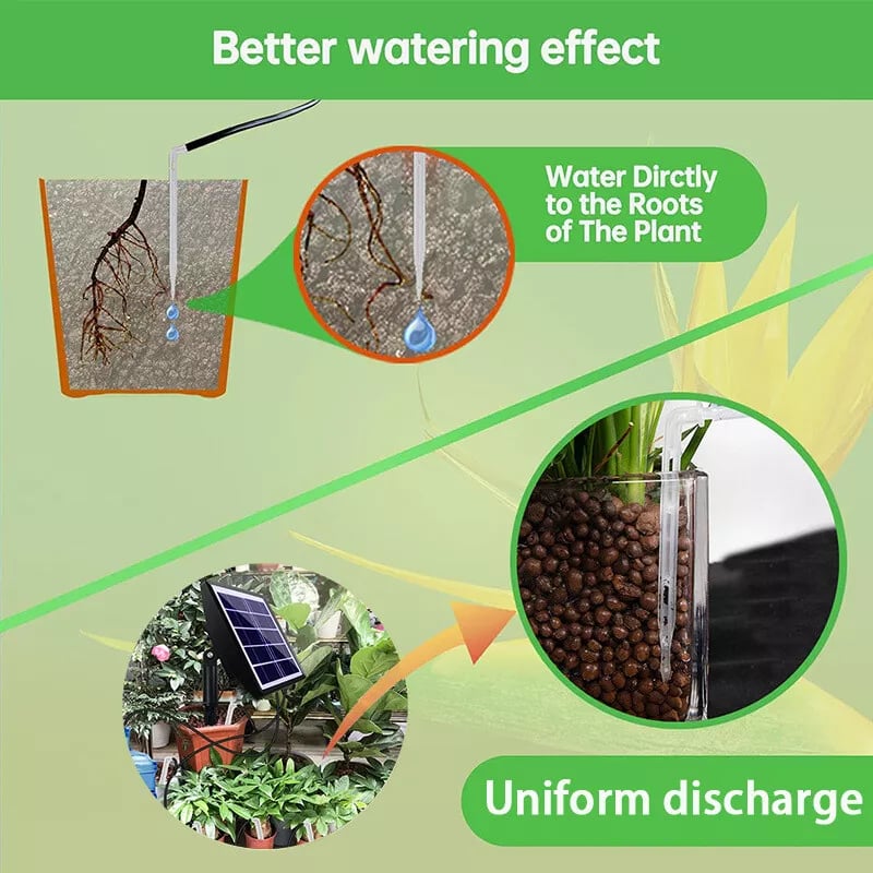 🔥Last Day Free Shipping -Solar Self Watering Plant Drip Irrigation System