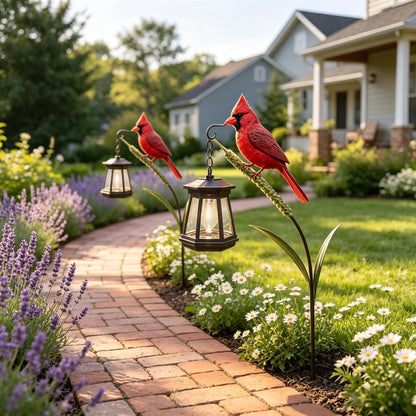 🔥Hot Sale 49% OFF🐦 Cardinal Solar Light—A Beautiful Garden Light That Feels Full of Life