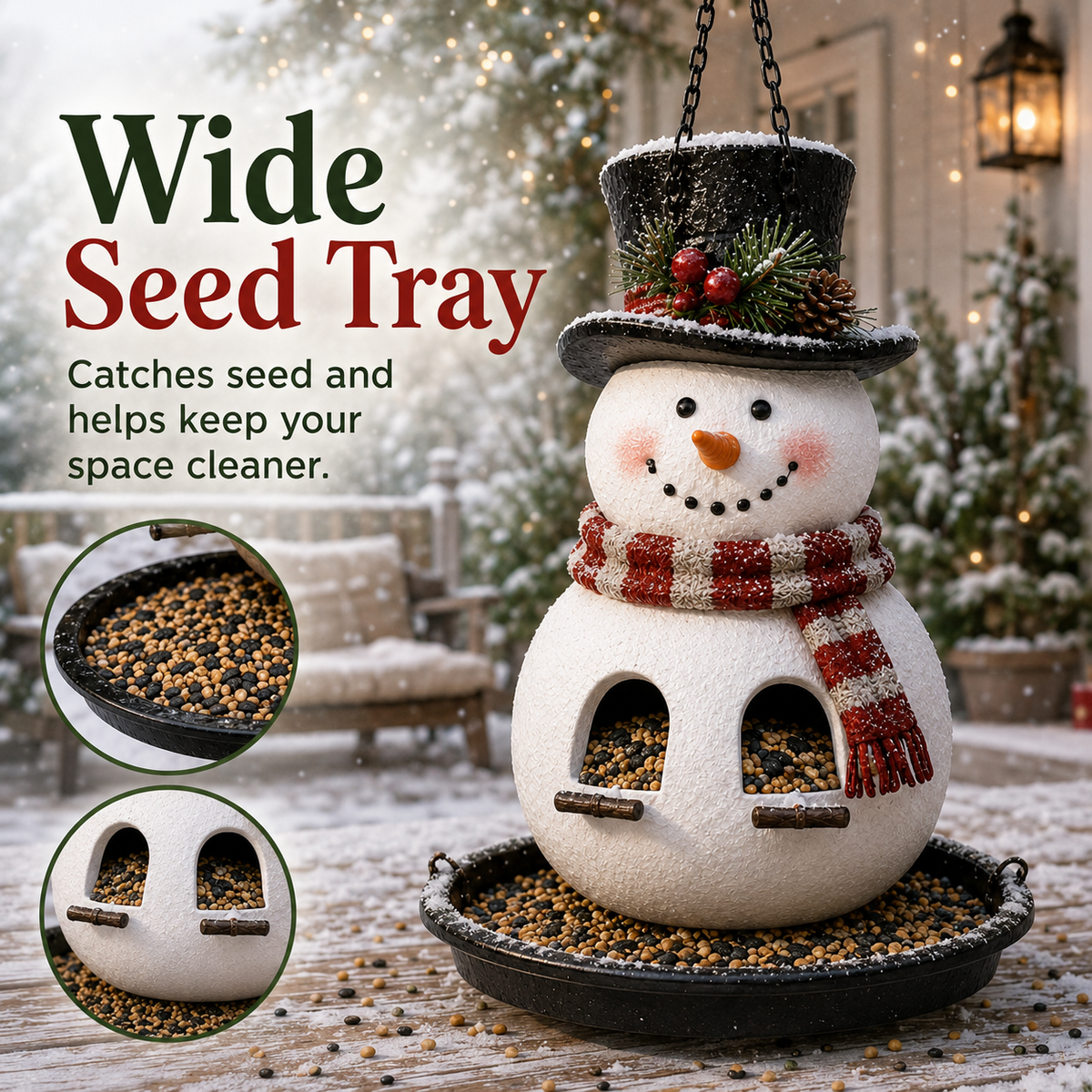 🔥Hot Sale 45% OFF🎄 Christmas Bird Feeder Collection