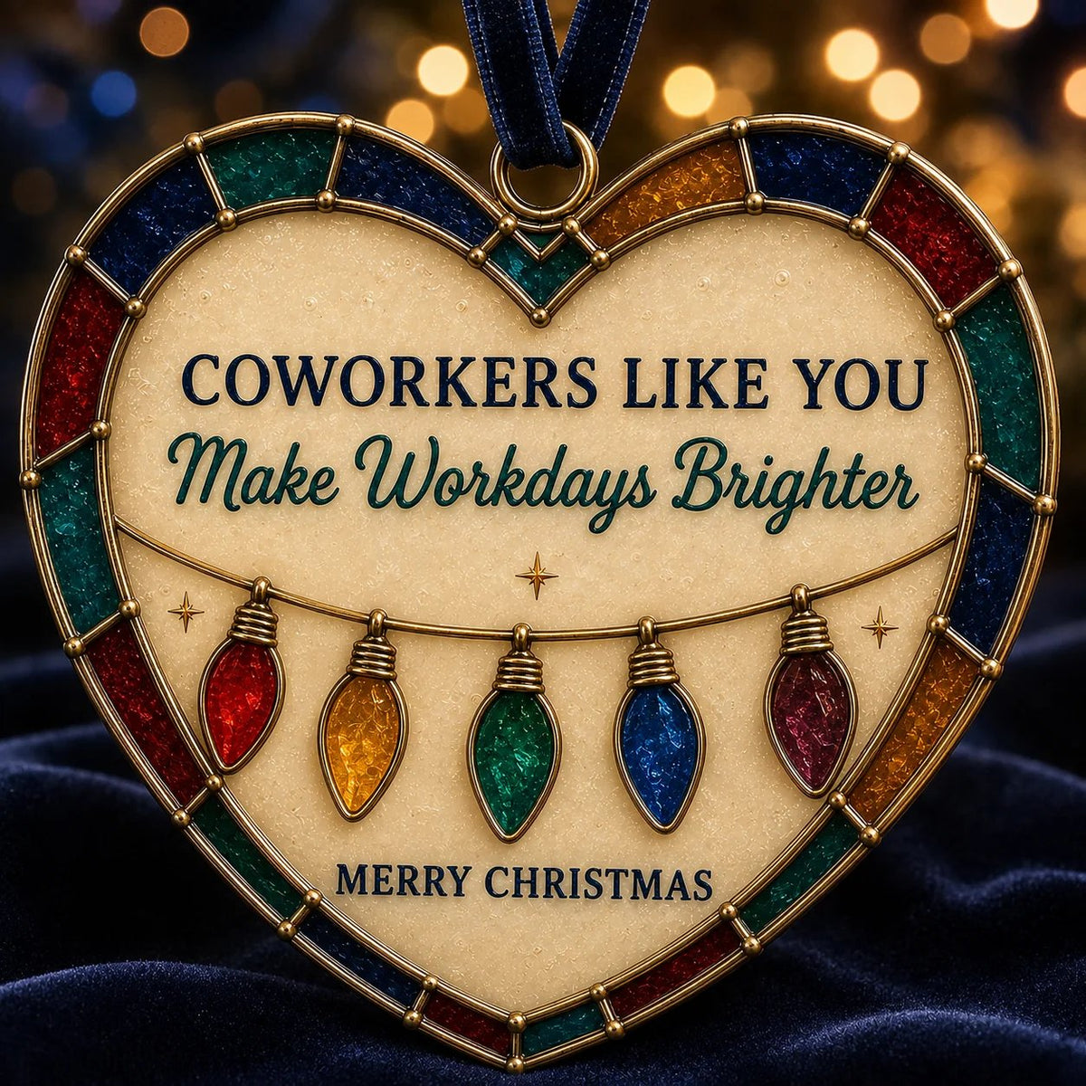 ✨ Heartfelt "Stained-Glass Style" Christmas Ornaments | The Perfect Holiday Gift for Everyone You Love ❤️🎄
