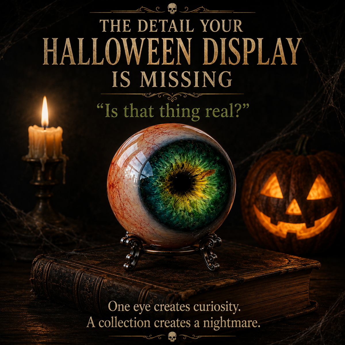 🎃 Halloween Sale — 49% OFF👁️ Halloween Monster Eye Orb – Hyper-Realistic Creepy Eyeball Decor